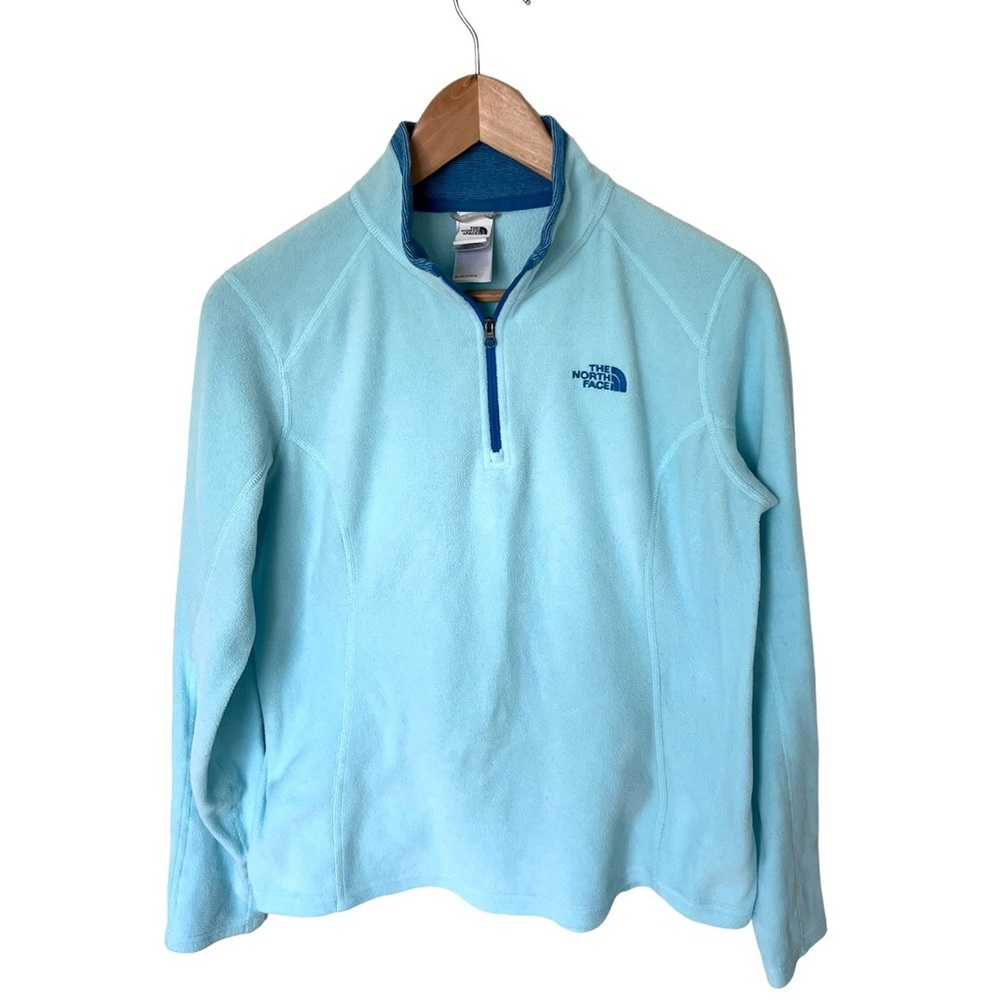 The North Face Women’s 1/4 Zip Fleece Top Blue Size Medium